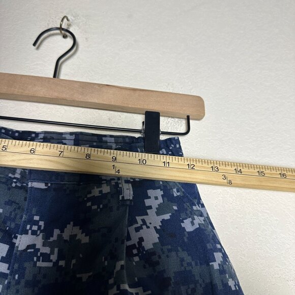 US Navy Military Camo Uniform Blue Digital Print USN Adjustable Cargo Pant Men S - Picture 5 of 13